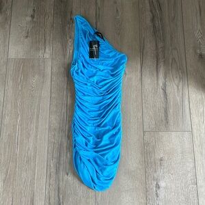 The Goddess Mini Dress Blue